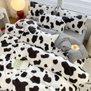 GobekUsa Cartoon Print Bedding Set: Breathable Duvet Cover, Bed Sheet, Pillowcases - Double & Single Sizes
