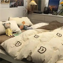 GobekUsa Cartoon Print Bedding Set: Breathable Duvet Cover, Bed Sheet, Pillowcases - Double & Single Sizes