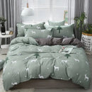 GobekUsa Cartoon Print Bedding Set: Breathable Duvet Cover, Bed Sheet, Pillowcases - Double & Single Sizes