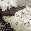 GobekUsa Cartoon Print Bedding Set: Breathable Duvet Cover, Bed Sheet, Pillowcases - Double & Single Sizes