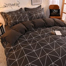 GobekUsa Cartoon Print Bedding Set: Breathable Duvet Cover, Bed Sheet, Pillowcases - Double & Single Sizes