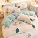 GobekUsa Cartoon Print Bedding Set: Breathable Duvet Cover, Bed Sheet, Pillowcases - Double & Single Sizes