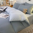 GobekUsa Cartoon Print Bedding Set: Breathable Duvet Cover, Bed Sheet, Pillowcases - Double & Single Sizes