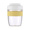 Mint green & yellow breakfast cup kitchen food container by Decorbites