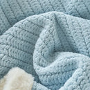 GobekUsa Cozy Faux Rabbit Fur Blanket, Soft Fluffy Quilt for Single, Anti-Static Warm Throw