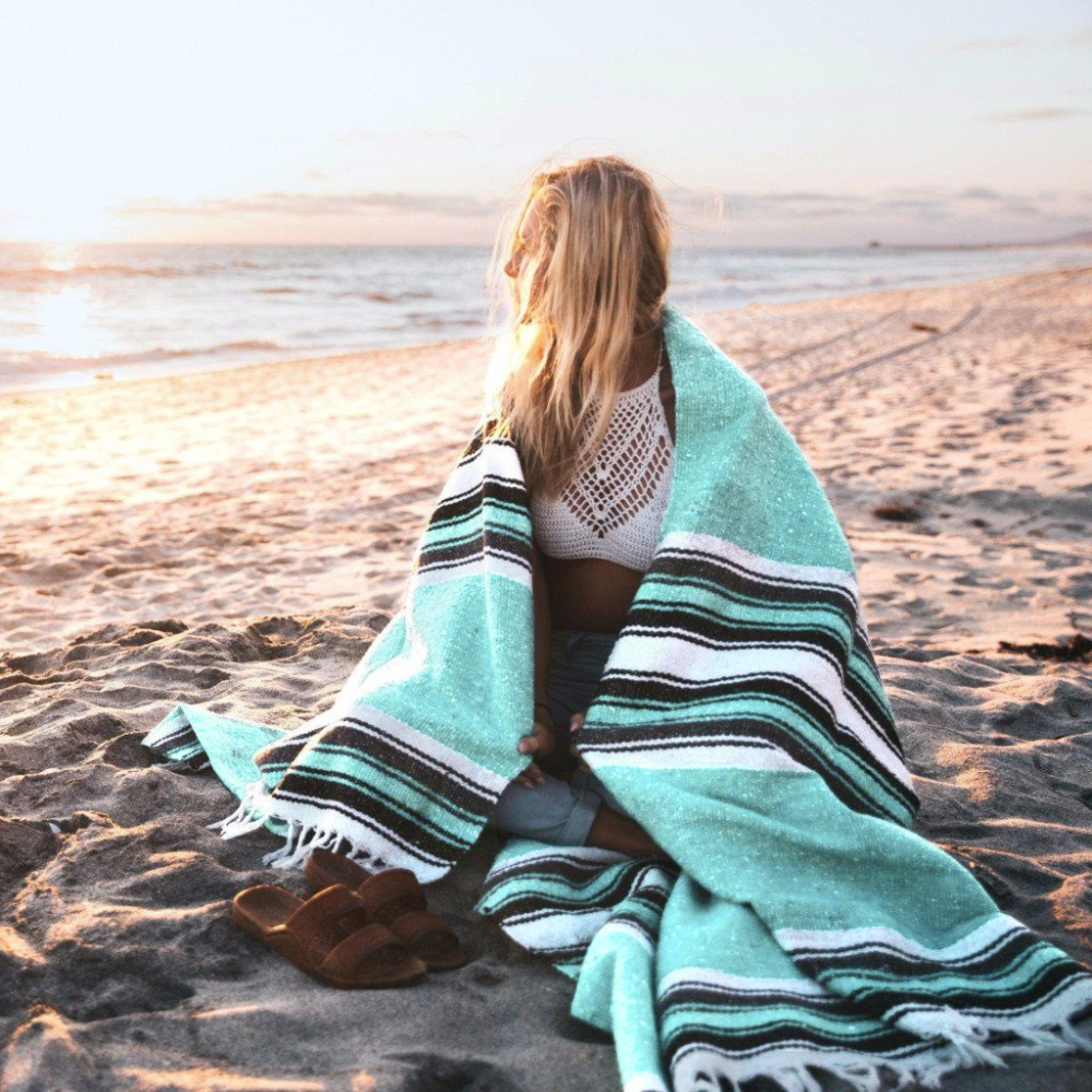 Mint Diamond Yoga Blanket, photo 7 of 7