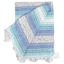 Mint Blue Ocean Mexican Falsa Yoga Blanket by West Path