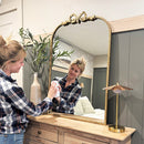 Antique Gold Bow Mirror, Choose Your Size by Decor Steals
