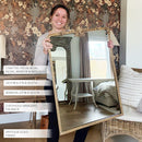 Ornate Golden Floral Rectangular Mirror by Decor Steals