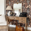 Ornate Golden Floral Rectangular Mirror