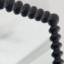 Black Beaded Carved Wood Wall Mirror by Decor Steals