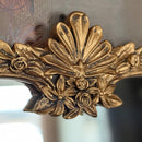 Ornate Golden Floral Rectangular Mirror by Decor Steals