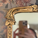 Ornate Golden Floral Rectangular Mirror by Decor Steals