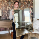 Ornate Golden Floral Rectangular Mirror by Decor Steals