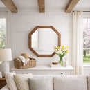Octagon Wood Frame Mirror by Decor Steals