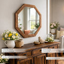 Octagon Wood Frame Mirror by Decor Steals