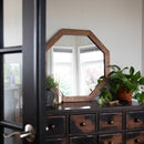 Octagon Wood Frame Mirror by Decor Steals