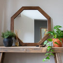 Octagon Wood Frame Mirror by Decor Steals