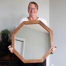 Octagon Wood Frame Mirror by Decor Steals