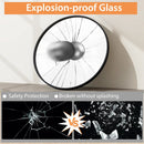 24 Inch Black Circle Bathroom Mirror with Explosion-proof Film by LJGDeals
