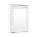 Wall Mounted Bathroom Mirror Cabinet with 5-level Height-adjustable Shelf-Black by DirectDeals