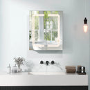 2 Doors Bathroom Mirror Medicine Wall Cabinet with Lights by LJGDeals