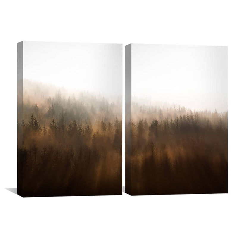 Misty Autumn Canvas