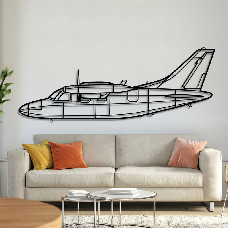 MU-2K Metal Aircraft Wall Art - NCP0290
