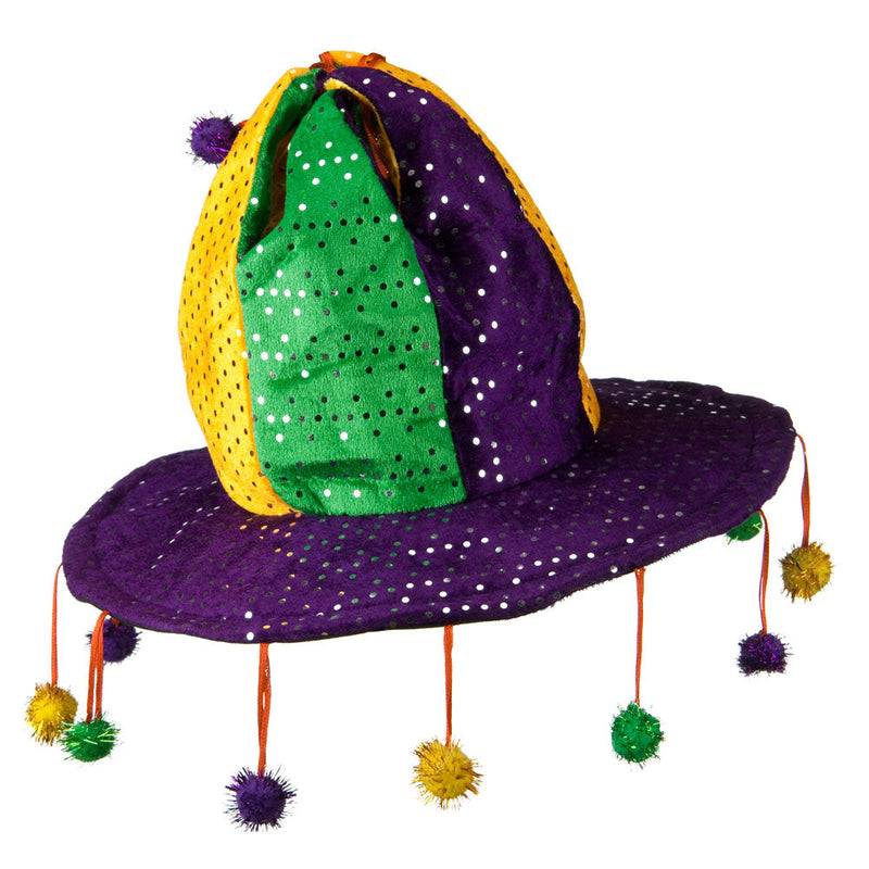 Multi Color Sequined Jester Hat
