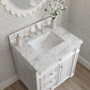 James Martin Bristol 30" Single Bathroom Vanity, Bright White