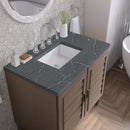 James Martin Portland 36" Single Bathroom Vanity, Whitewashed Walnut