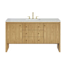 James Martin Hudson 60" Single Bathroom Vanity, Light Natural Oak