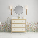 James Martin Celeste 36" Single Bathroom Vanity, Sunwashed Oak with Embossed Shagreen Drawer Fronts