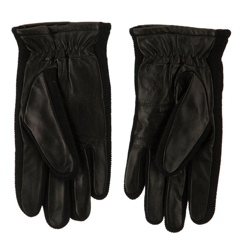 Men's Leather Glove with Knit Sidewalls