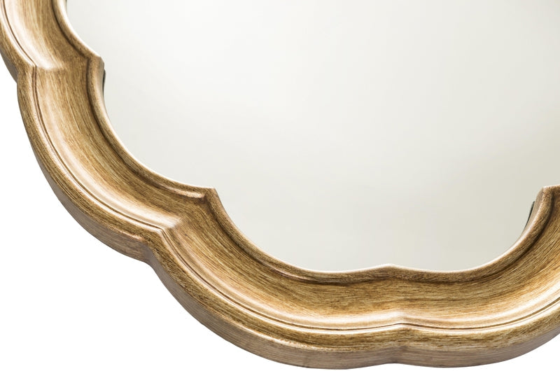 Holk Traditional Gold Wall Mirror