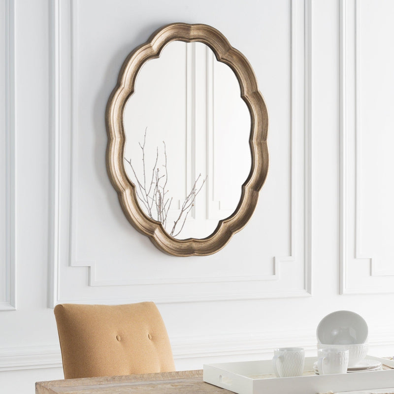 Holk Traditional Gold Wall Mirror