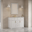 James Martin Bellshire 48" Single Bathroom Vanity, Bright White