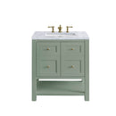 James Martin Breckenridge 30" Single Bathroom Vanity, Smokey Celadon