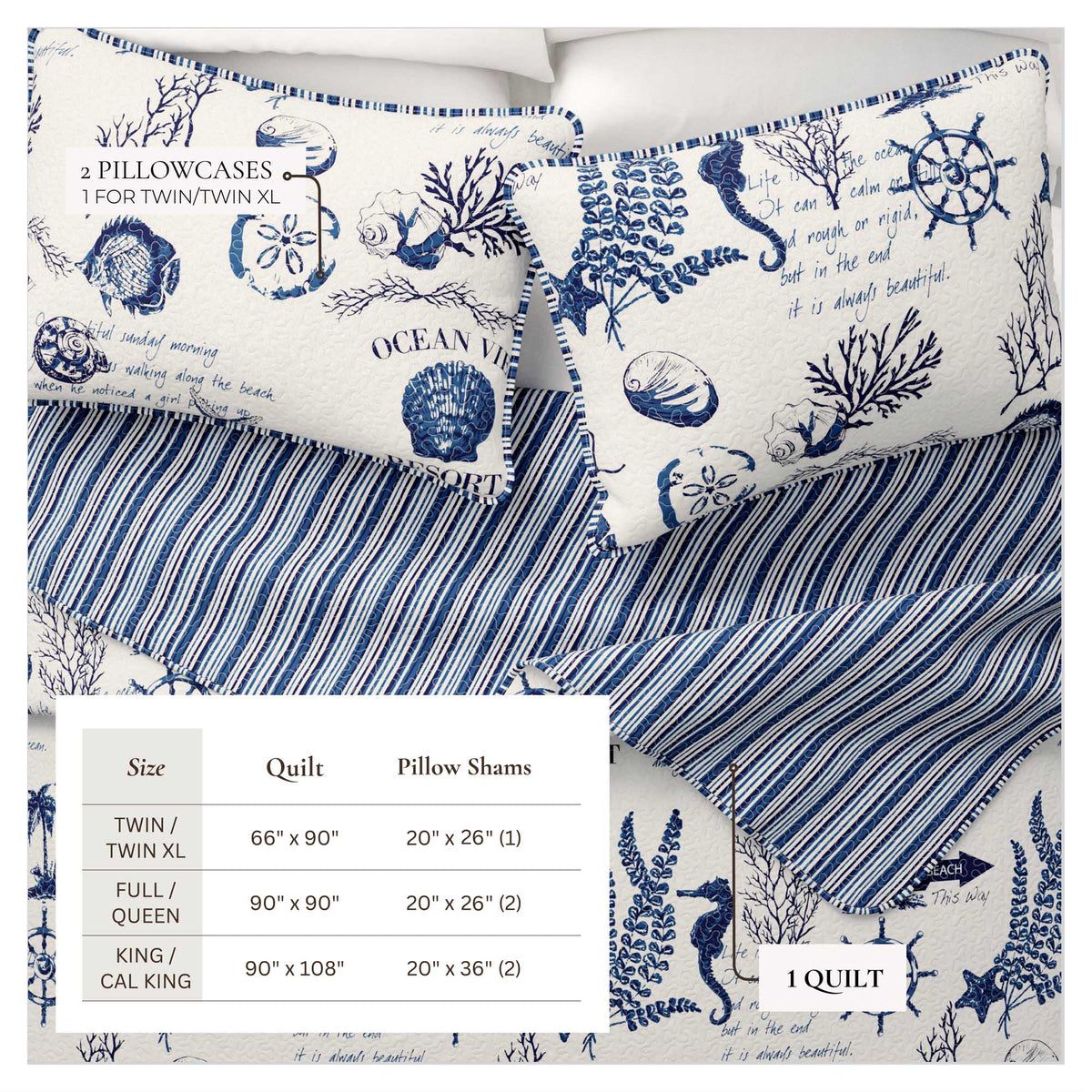 Coastal Quilt - Catalina Collection, photo 5 of 6