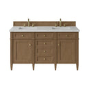 James Martin Brittany 60" Double Bathroom Vanity, Pecan