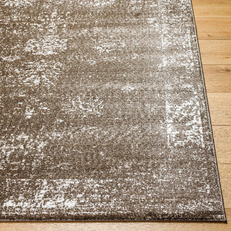 Yevette Traditional Dark Brown Area Rug