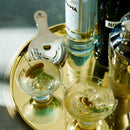 Raye Heavy Base Crystal Stemless Martini Glasses Set of 2