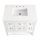 James Martin Breckenridge 36" Single Bathroom Vanity, Bright White