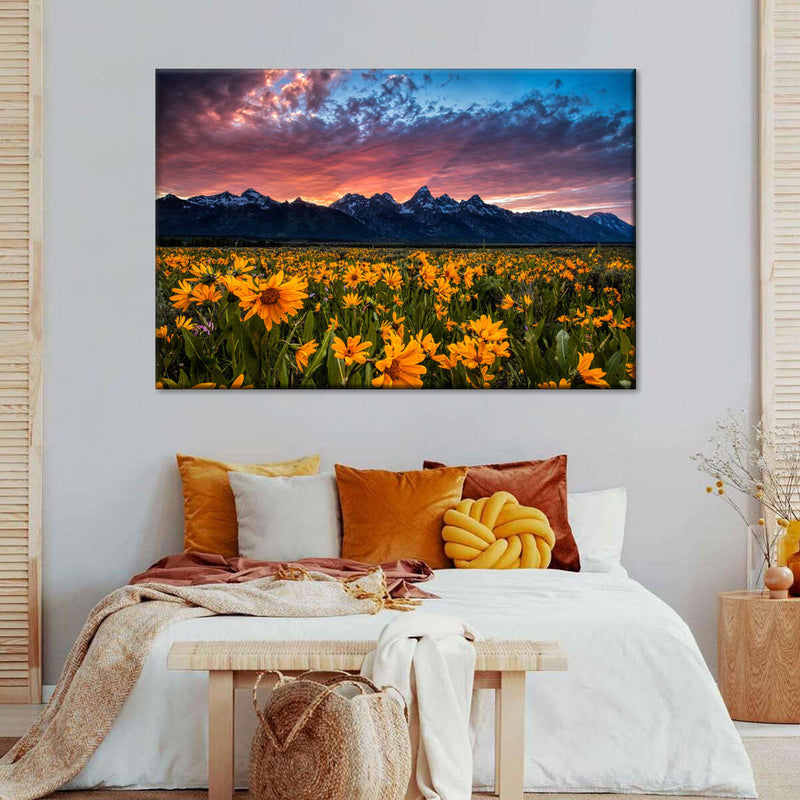 Grand Teton Wildflowers Wall Art