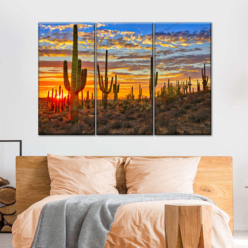 Sunset Cactus Wall Art