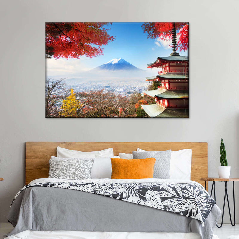 Autumn Mount Fuji Wall Art