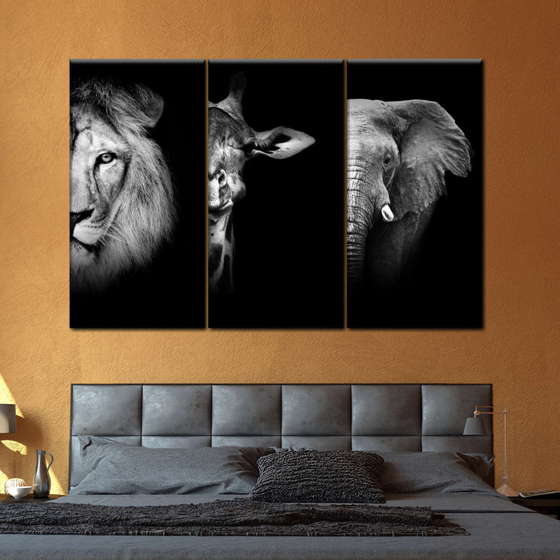 Safari Animal Portraits Wall Art