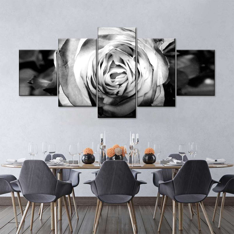 Monochromatic Rose Wall Art