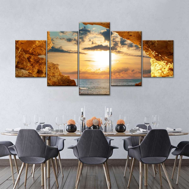 Bright Beach Sunrise Wall Art