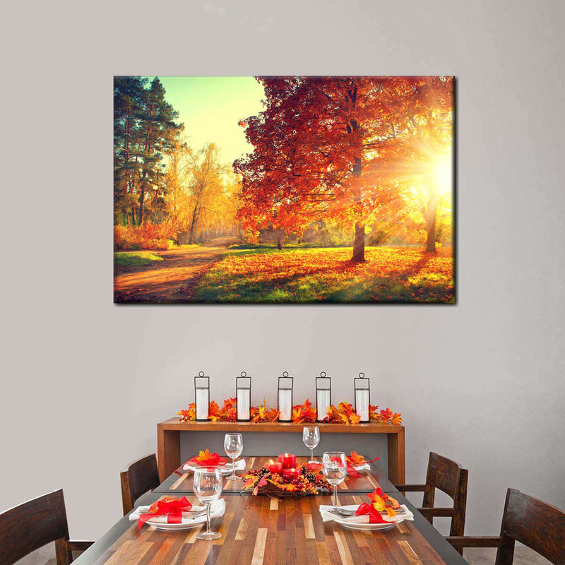 Autumn Sunset Wall Art